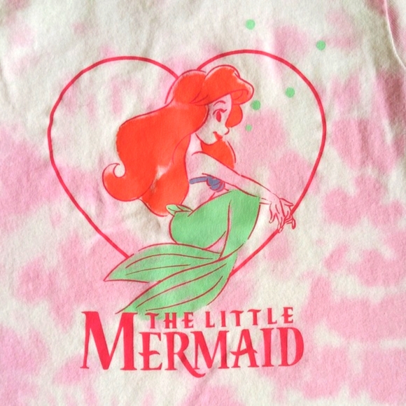 joe fresh x disney ariel little mermaid tie dye t-shirt 6-12 months baby girl - Picture 2 of 6